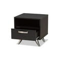 Baxton Studio Warwick Modern and Contemporary Espresso Brown Finished Wood End Table