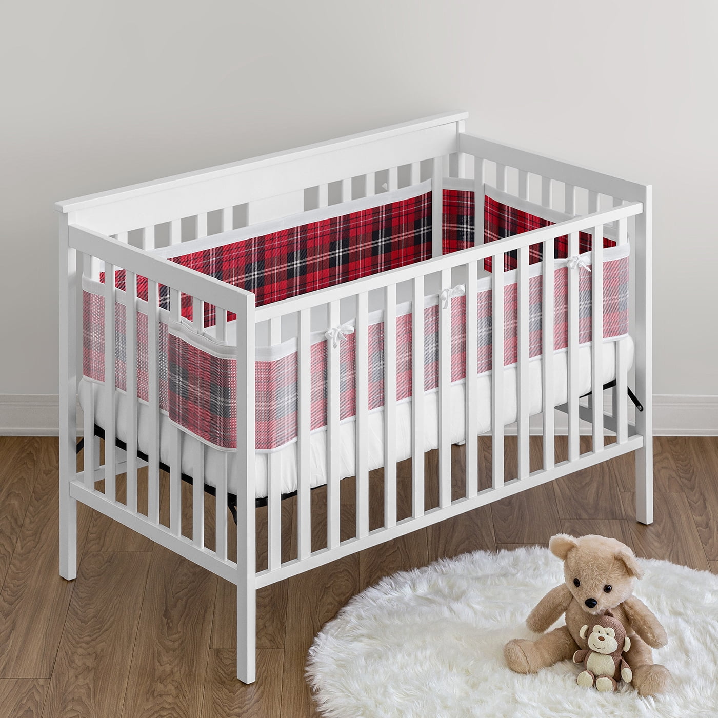 Sweet Jojo Designs + BreathableBaby Rustic Patch Boy Breathable Mesh Crib Liner