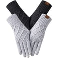 thumbnail image 1 of Guantes de invierno REACH STAR, tejidos térmicos con pantalla táctil, 2 pares, 1 of 7
