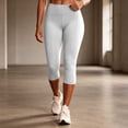 thumbnail image 5 of Costeam Womens High Waist Capri Yoga Pants Dual Side Phone Pockets Tummy Control 4 Way Stretch Non See Through Compression Athletic Workout Running Leggings, 5 of 7