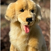 Auswella Charlie 16" Golden Retriever Plush Stuffed Animal Dog