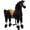 Black, variant on ICEEIF Ride On Horse for Kids 4-9 Years, Mechanical Walking Plush Riding Horse Toy, No Battery or Electricity, Indoor & Outdoor Ride-On Animal, Max Load 165 LBS
