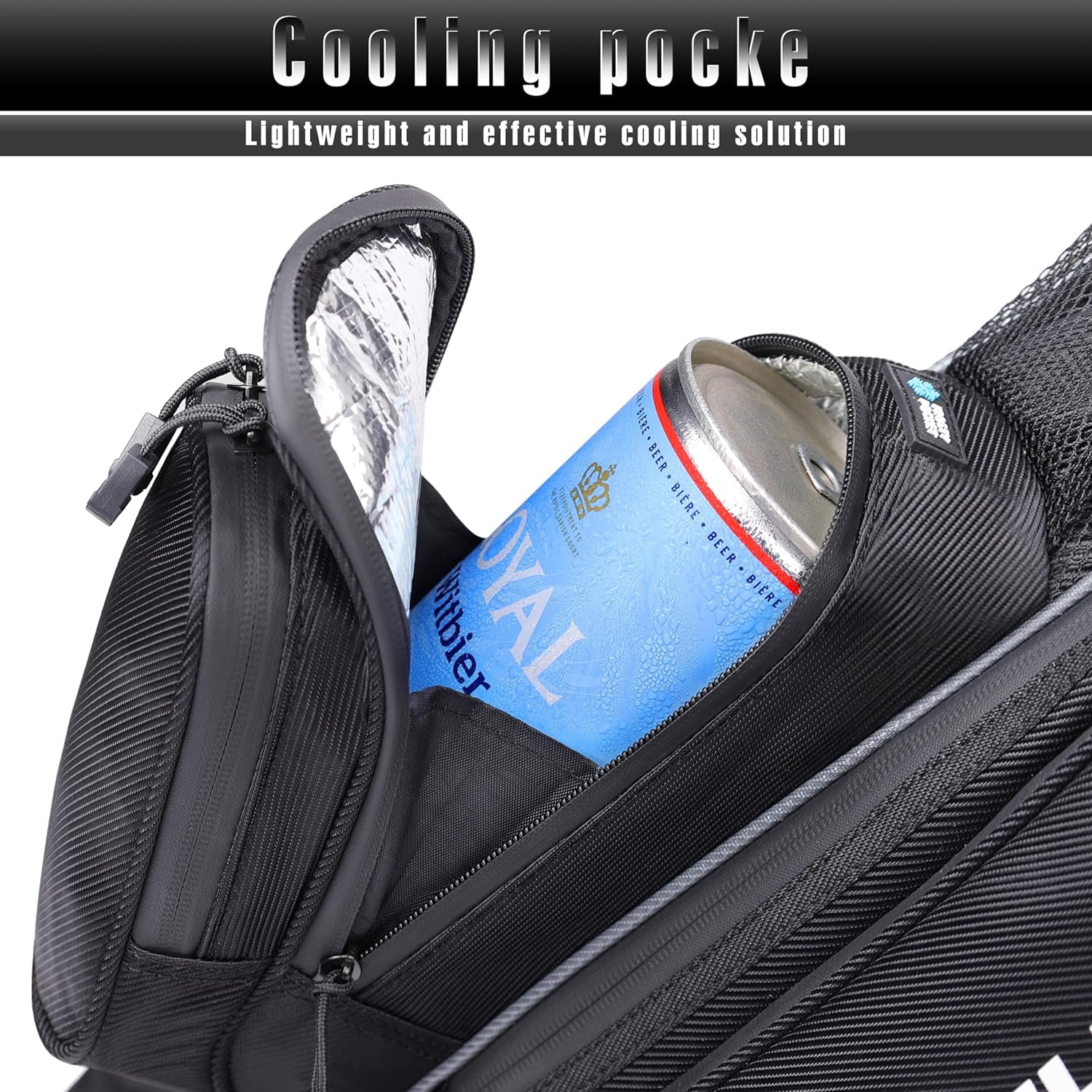 Premium Sunday Bag with Stand and Strap - Professional Pitch and Putt Lightweight Golf Bag for The Driving Range, Par 3 and Executive Courses (Black)