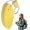 Yellow, variant on Floating Keychain Portable Oval Boat Key Chain - Decorative Pendant for Lake Car Surfing Swim Sports Kayak Beach Pool