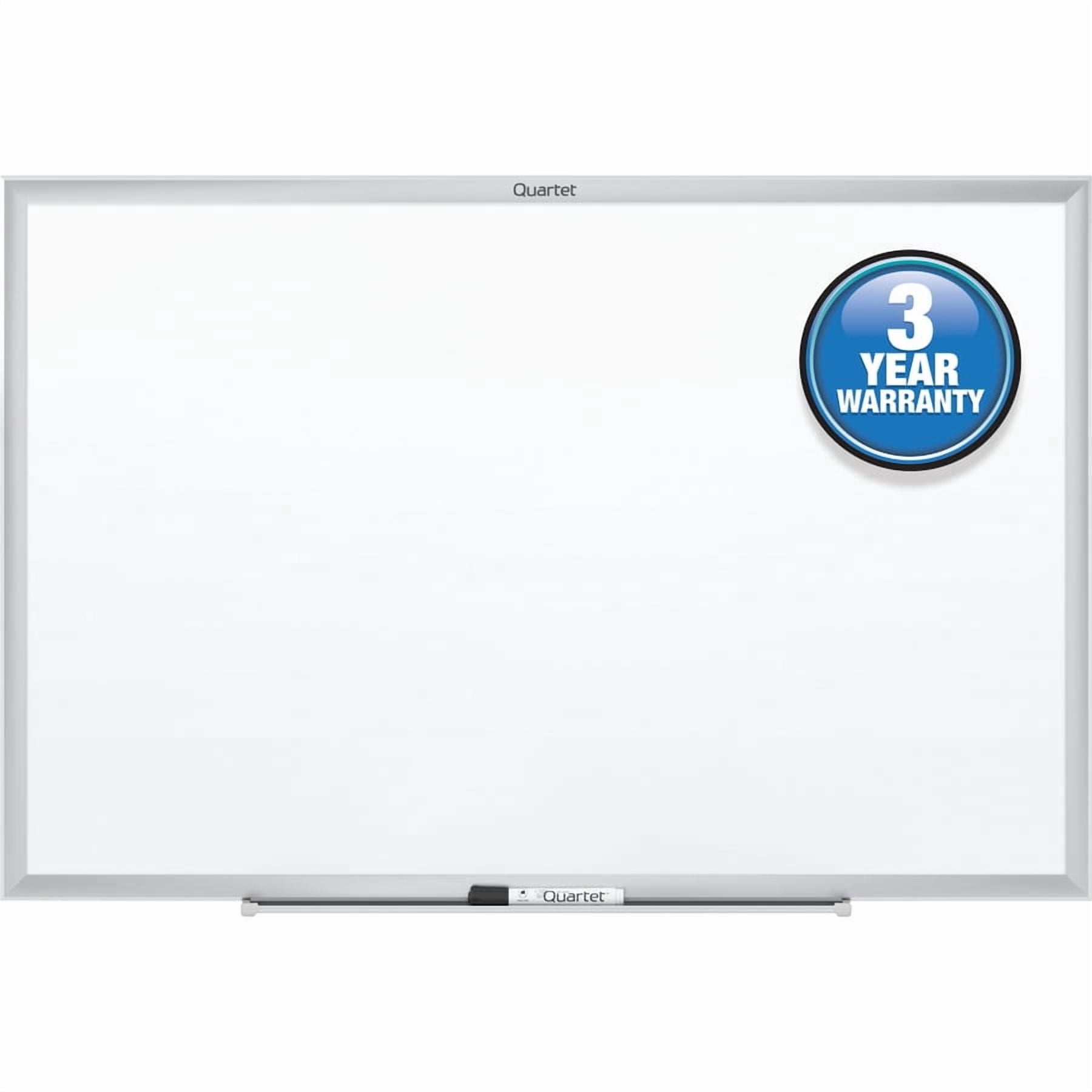 Quartet Classic Total Erase Dry-Erase Board, 24" x 18" (2' x 1.5'), Silver Aluminum Frame