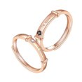 thumbnail image 1 of Faithtur Couples Letters Ring Gold-Plated Adjustable Jewelry Accessories, 1 of 8