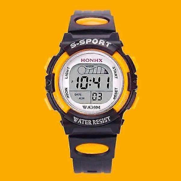 Fitness Watch Children Boys Digital Led Sports Watch Kids Alarm Date Watch Gift Watches Men