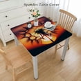 thumbnail image 2 of nygtbtfer  Tablecloth for Dining Table  Fabric Table Cover Sunset Dandelion  Circular Table Cloth for Kitchen Farmhouse Decorative Tables Cloth Cover Elastic Edge, 2 of 7