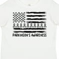 thumbnail image 4 of Inktastic Parkinson's Awareness Gray Ribbons and Flag Boys or Girls Toddler T-Shirt, 4 of 5