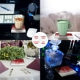 thumbnail image 2 of RYLABLUE Merry Christmas Set of 6 Coaster for Drinks, Absorbent Ceramic Stone Coasters Cup Mat with Cork Base for Home Kitchen Room Coffee Table Bar Decor, 2 of 4