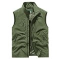 thumbnail image 3 of BiZtdJrK Big and Tall Vest for Mens Lightweight Sleeveless Zip Up Jacket Casual Outerwear Outdoor Golf Vests with Multi Pockets Sales Today Clearance Women Army Green XXXL, 3 of 4