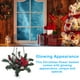 thumbnail image 3 of Injueey Cesta de flores resplandeciente de Navidad, adorno de Festival para interiores y exteriores, diseño de escena DIY, colgante de puerta de Kits de decoración para fiestas Injueey HA067938-00, 3 of 6