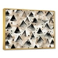 thumbnail image 2 of Designart Geometric framed wall art, Golden Symmetry Exploration I , Abstract Geometric Large framed wall art decor, Brown Modern Gold framed wall art, 40x30 inches Gold Frame, 2 of 5