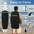 thumbnail image 2 of OZVMZQ 10' Inflatable Stand up Paddle Board, with Premium Accessories, Durable PVC Material, Non-slip EVA Deck, Yoga Fishing, for Kid & Adult, 2 of 10