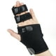 thumbnail image 1 of JM (Negro - mano derecha) Muñequera de aluminio Soporte de muñeca ajustable Estabilizador de mano Inmovilizador para 3 o 4 dedos para artritis, esguinces y dedos rotos JM JM, 1 of 5
