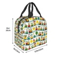 thumbnail image 3 of Disketp Train With Animals for Insulated Lunch Bag for Women and Men, Perfect for Work, Hiking, Picnic, 3 of 8