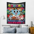 thumbnail image 4 of Amazing World of Gumball Wall Tapestry Cartoon Poster Wall Hanging Tapestry for College Dorm Living Room Bedroom Decoration 60x51 Inch, 4 of 7