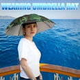 thumbnail image 2 of Umbrella Hat Hands Free Fishing Cap Foldable Headwear Umbrella (Camouflage) Fishing Tools, 2 of 7