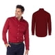 thumbnail image 2 of Camisa de Gabardina Manga Larga para Caballero, Color Vino, Talla Extra Grance, 50% Algodón y 50% Poliéster. Yazbek C0607, 2 of 3