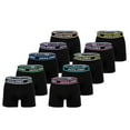 thumbnail image 1 of JACK&JONES Calzoncillos bóxer para hombre, lote de 10 - JACLIMES SOLID TRUNKS 10 PACK, algodón elástico, logotipo Negro M (Medium), 1 of 7