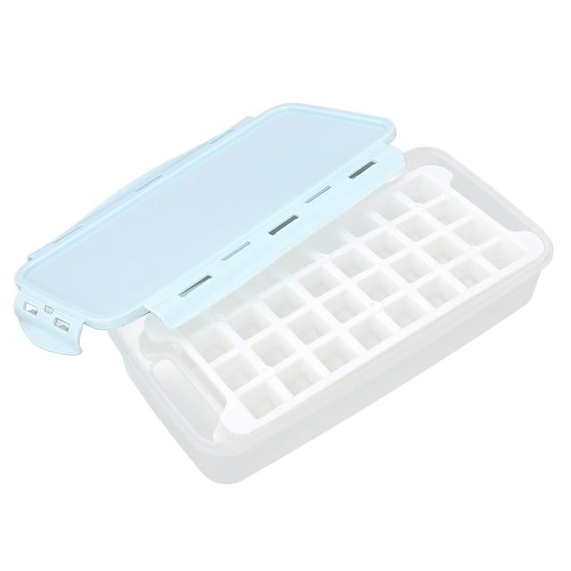 Oubit Double Layer Ice Cube Tray,1.7L Double Layer 64 L Ice Cube Molds Household Ice Cube Making Mold Built for the Future