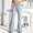 Light Blue women flare jeans a1, variant on Women's Flare Leg High Waisted Jeans with Pockets Denim Loose Long Pants Casual Y2K Wide Leg Jeans for Daily Wear Street Style Trousers, Black 2XL
