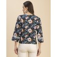 thumbnail image 4 of Moomaya Long Sleeves Round Neck Regular Printed Top - Women's Casual Printed Top, 4 of 9