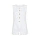 thumbnail image 4 of Camiseta sin mangas de cuello cuadrado estilo francés para mujer - Cuello cuadrado elegante, tejido puro, versátil, 4 of 4
