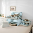 thumbnail image 6 of Homewish Farmhouse Animal Highland Cow Twin Bedding Sets 7-Piece for Boys Girls,Chic Floral Daisy Bedding Comforter Set Microfiber,Vintage Cottage Cabin Windmill Breathable Sheet Sets, 6 of 8