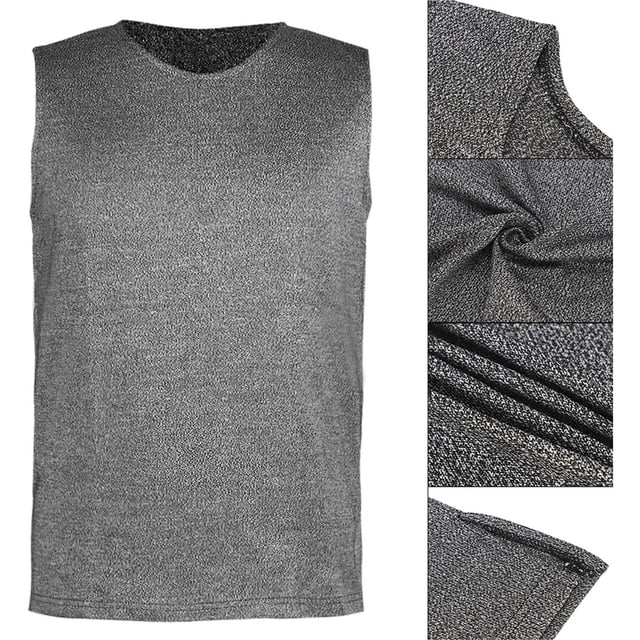 Gilet Anti-Coups de Poing Résistant aux Coupures Vêtements Niveau 5 Gilet de Protection Résistant aux Coupures Anti-Traces de Poing Col Rond Gilet de Sécurité Fournitures, Facile à Porter