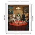 thumbnail image 2 of Paint by Numbers Kit for Adults, Cats Poker Party Art Round Table Paint by Numbers, Easy Paint by Numbers Kit for Adults Beginner, DIY Adult Paint by Number Kits on Canvas, Home Decor, 2 of 7