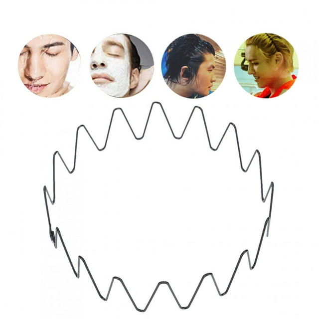 Blue ZOO Diadema Para El Cabello Ondulada De Hierro A La Moda Unisex, Diadema Deportiva, Aro Para El Cabello, Accesorio Para El Cabello Liviano Y Duradero Para Mujeres, Hombres,