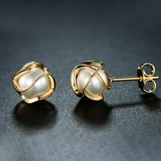 SGS INTERNATIONAL Cultured Freshwater Pearl Cage Earrings