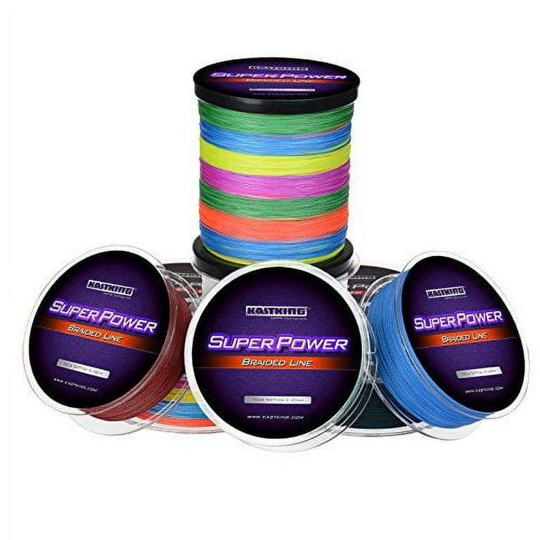 KastKing Superpower Braided Fishing Line,Low-Vis Gray,10 LB,327 Yds 