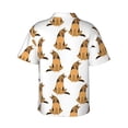 thumbnail image 3 of Picia German Shepherd Dog Gentle Cotton Regular Fit Short Sleeve Casual Hawaiian Shirt for Men-Medium, 3 of 9