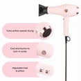 thumbnail image 2 of L'ANGE HAIR Soleil Professional Hair Dryer | 3 Heat Settings & 2 Airflow Settings | Cool Shot Locks-in Style | Professional Length Cord | Best Lightweight Hair for Smooth Blowouts (Blush), 2 of 5