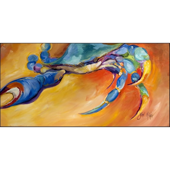 Carolines Treasures JMK1332HRM2858 Blue Crab Orange Indoor / Outdoor Runner Mat 28x58 28H x 58W multicolor
