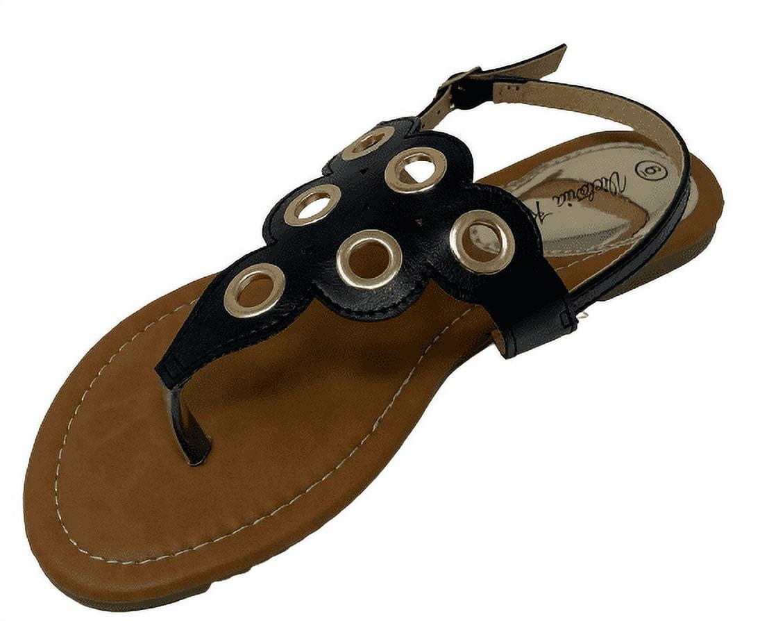 Victoria K Circular Perforated Design Sandals (Women)