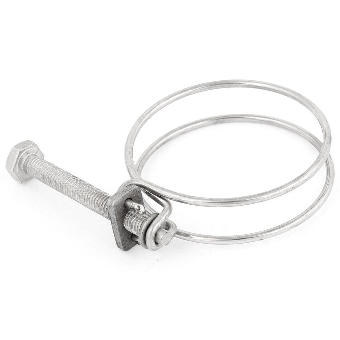 55mm-65mm Adjustable Range Water Gas Pipe Dual Wire Hose Clamp for sale online 