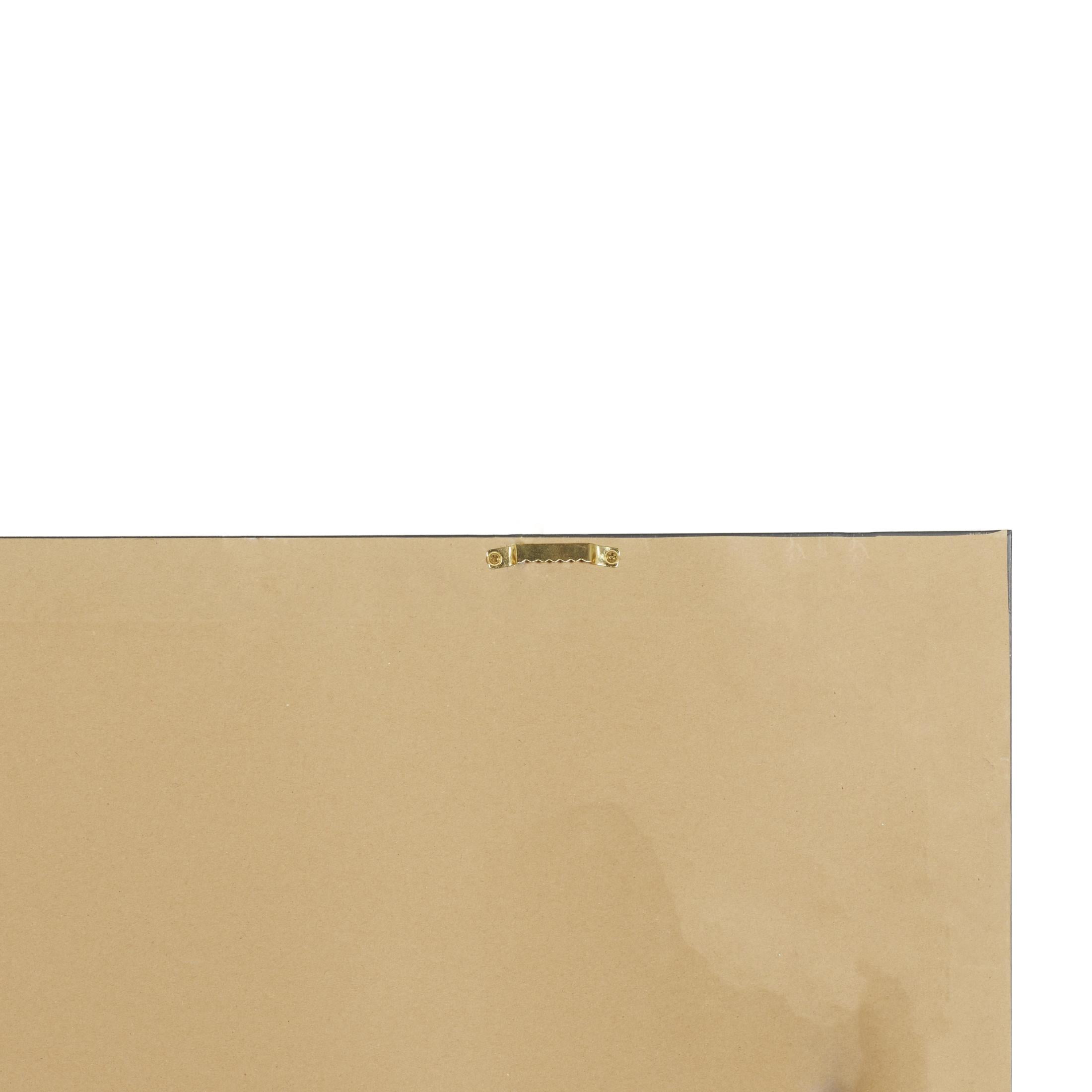 47" x 47" Elephant Framed Wall Art with Gold Frame, by DecMode