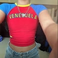 thumbnail image 2 of XIAOCHA Unisex Venezuela Graphic T Shirt Raglan Sleeve Crew Neck Tee Breathable Patriotic Game Day Top, 2 of 4