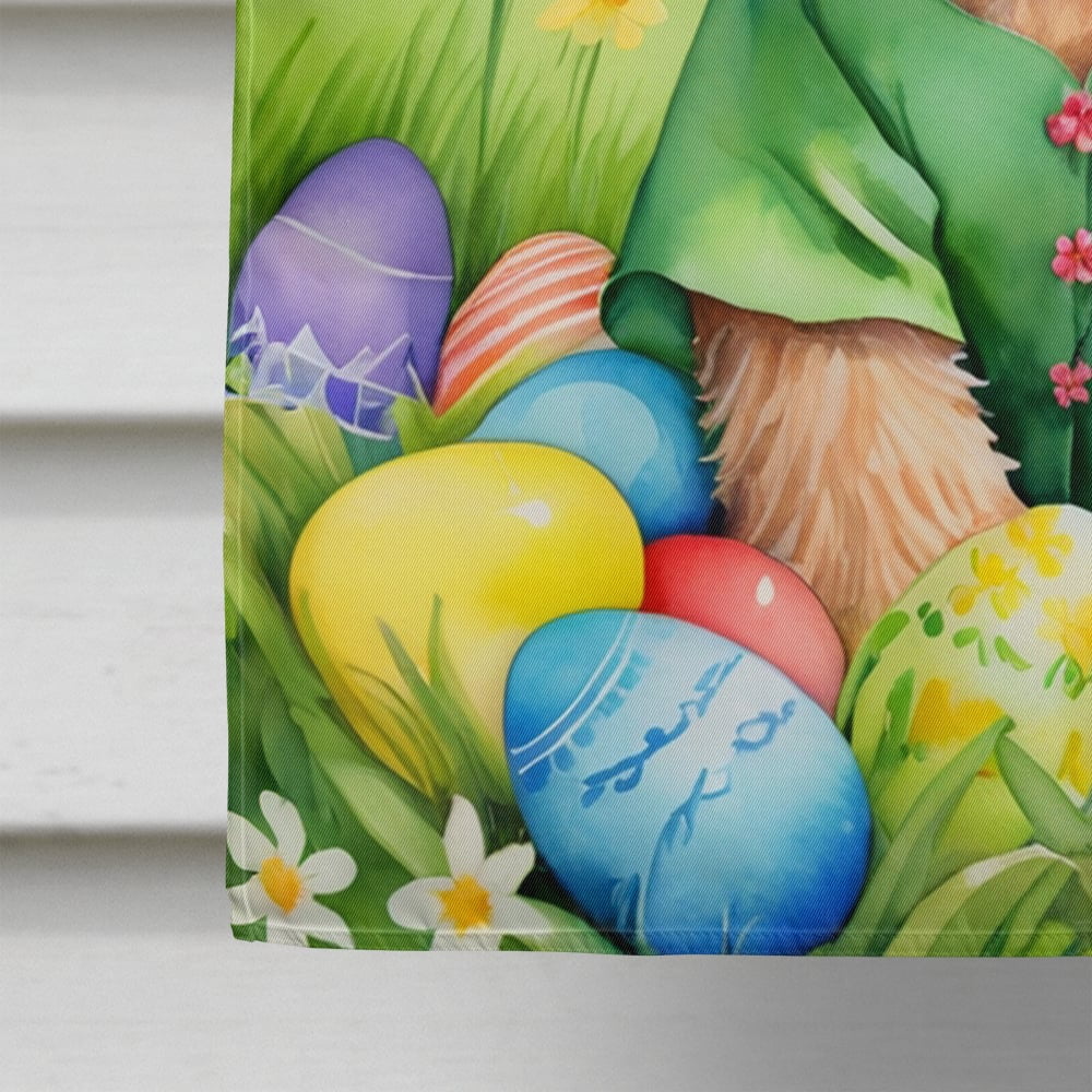 Wheaten Terrier Easter Egg Hunt House Flag 28 in x 40 in