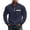 Navy, variant on Men's Quarter Zip Pullover Sweatshirt, Stand Collar Fleece Lined Casual Winter Fall Solid Top with Pocket for Daily Use and Outdoor Leisure,Army Green,L