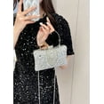 thumbnail image 4 of Womens Sparkly Rhinestone Sequin Glitter bag Clutch Evening Handbag Shoulder Bags Purse for Wedding Party Prom, 4 of 9