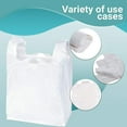 thumbnail image 3 of White T-Shirt Plastic Bags, Ultra Thin Polyethylene, 2000 Count, 10 x 5 x 18 in, 3 of 7