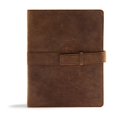thumbnail image 1 of CSB Legacy Notetaking Bible, Tan Genuine Leather with Strap, 1 of 2