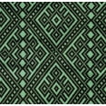 thumbnail image 4 of oneOone Organic Cotton Poplin Twill Fabric Ethnic Geometric Flame Stitch Print Fabric By The Yard 42 Inch Wide, 4 of 4