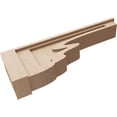 thumbnail image 6 of 5"W x 30"D x 10"H Thin Highland Rough Cedar Woodgrain TimberThane Corbel, Primed Tan, 6 of 6