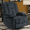 Blue, variant on Swivel Rocker Recliner Chair for Adults with Heat and Massage, Rocking Recliner Single Sofa Seat with Cup Holders