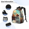 thumbnail image 5 of Lsque Cloud Guinea Pig Classic Casual Backpack - Large Capacity Water-Resistant Backpack for School, Work, Travel, and Outdoor Activities, 5 of 8